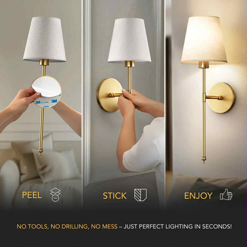 Wireless Wall Sconces Set